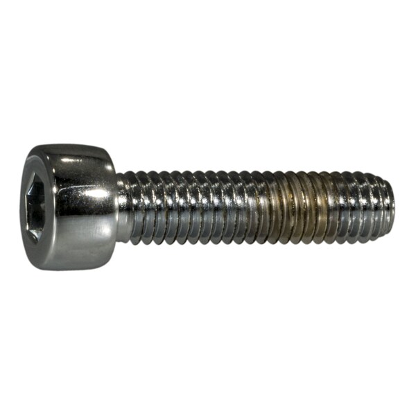 Midwest Fastener M5-0.80 Socket Head Cap Screw, Chrome Plated Steel, 20 mm Length, 10 PK 30008 - main